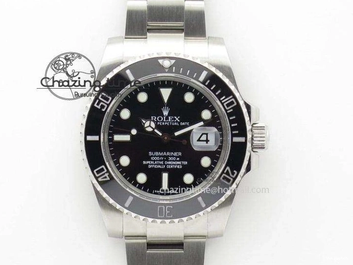 (Black Date) Dial SS Black Round JKF Edition Submariner Markers Best A2836 0208